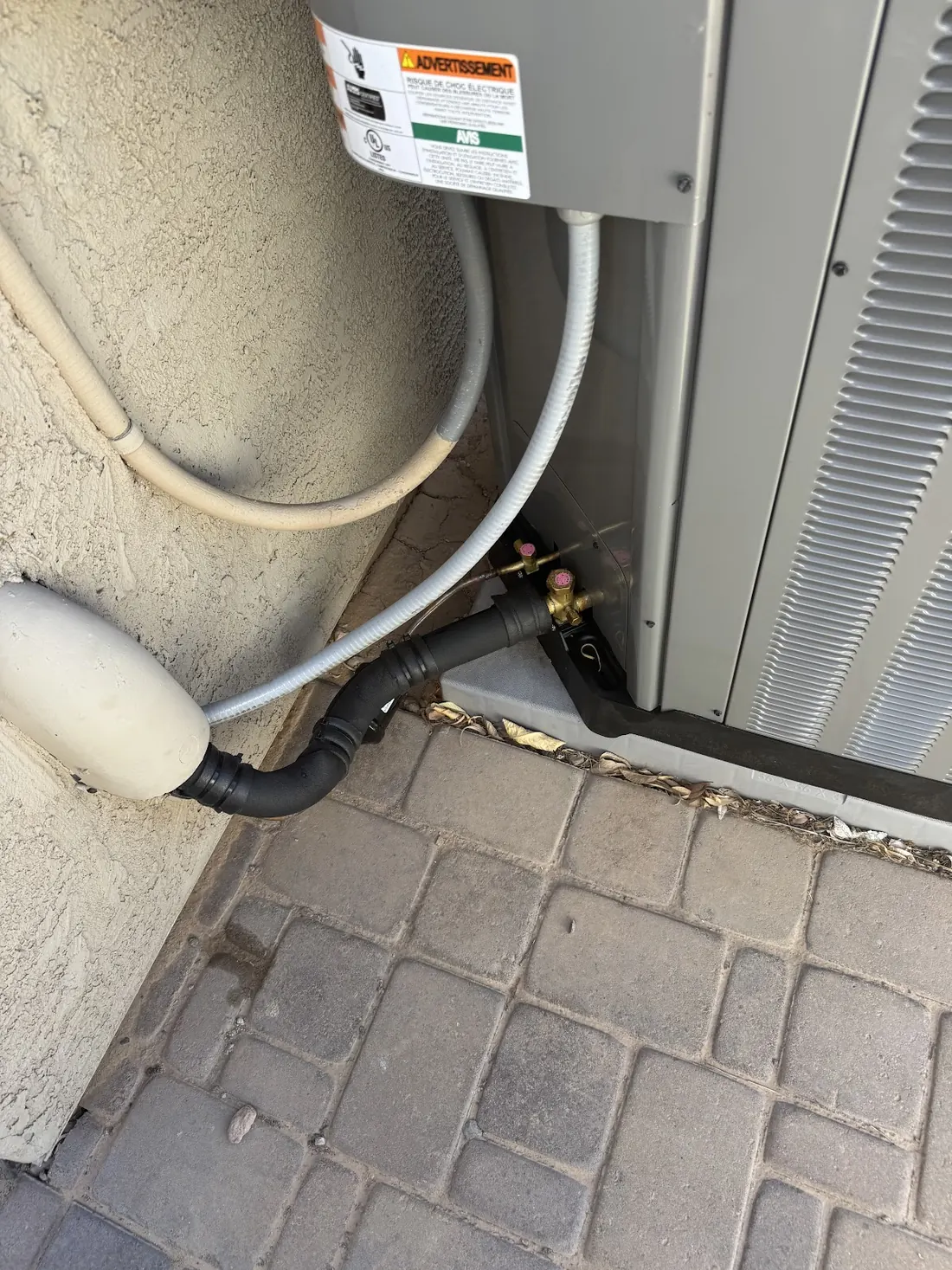New condenser with clean line set